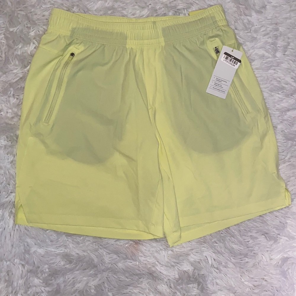 All In Motion Neon Yellow 7” Shorts